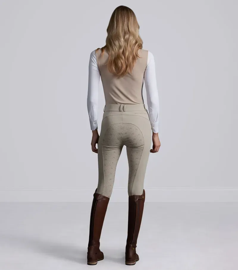 Premier Equine Int. Women's Size 34 Filetto Gel Full Seat Riding Breeches in Beige-1