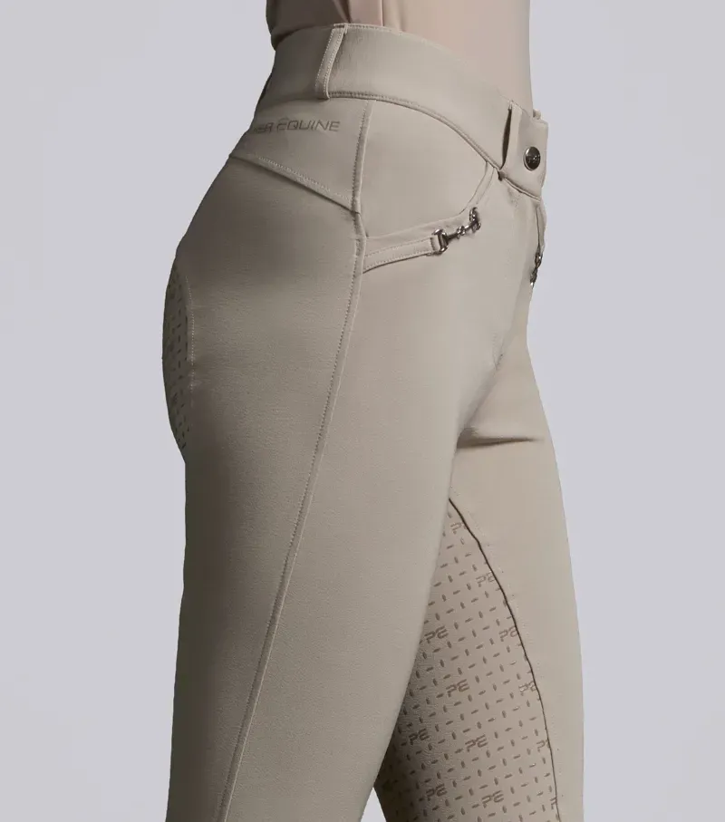 Premier Equine Int. Women's Size 32 Filetto Gel Full Seat Riding Breeches in Beige-3