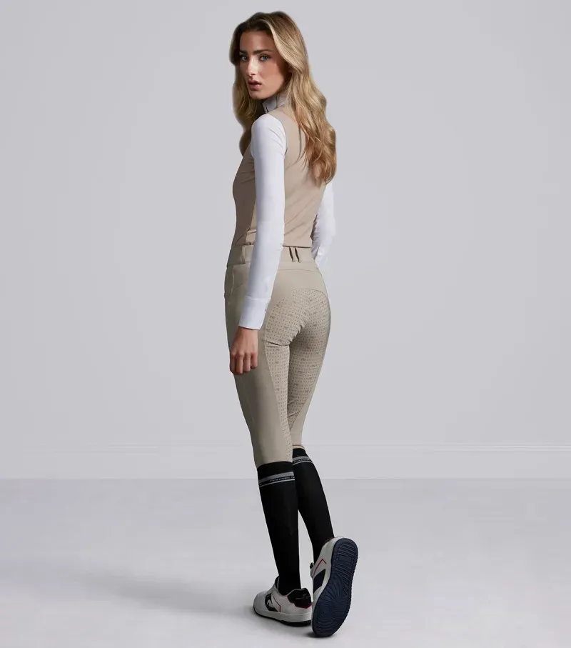 Premier Equine Int. Women's Size 32 Filetto Gel Full Seat Riding Breeches in Beige-5