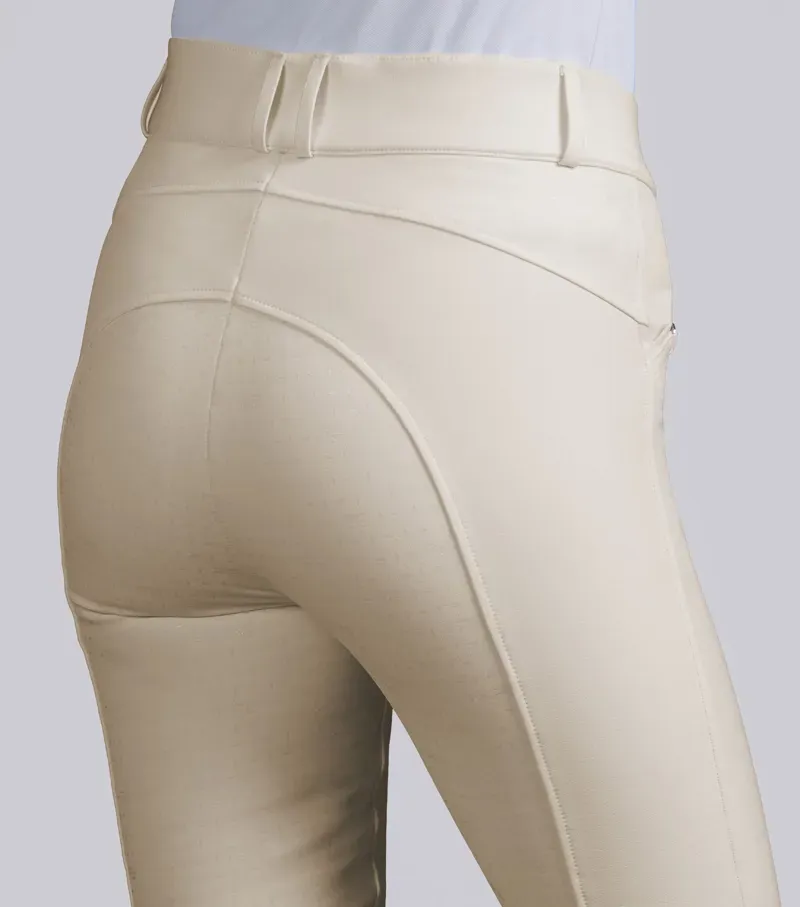 Premier Equine Int. Women's Size 22 Filetto Gel Full Seat Riding Breeches in Vanilla-3