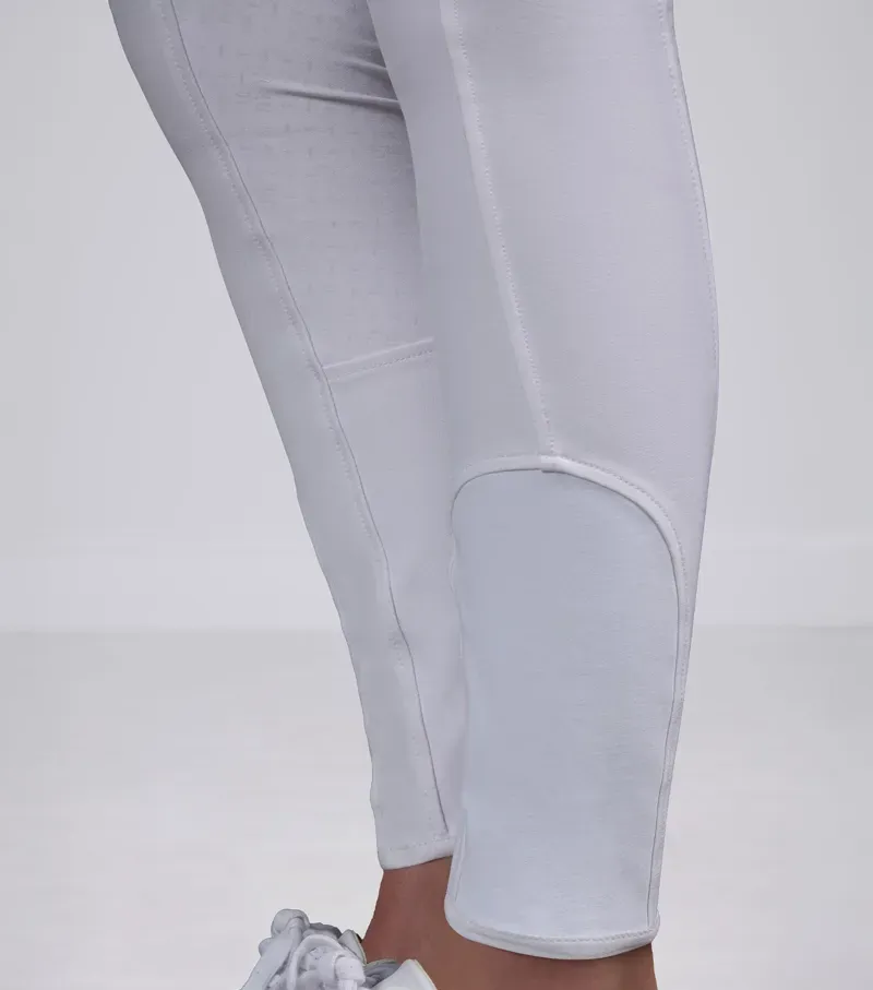 Premier Equine Int. Women's Size 32 Filetto Gel Full Seat Riding Breeches in White-4
