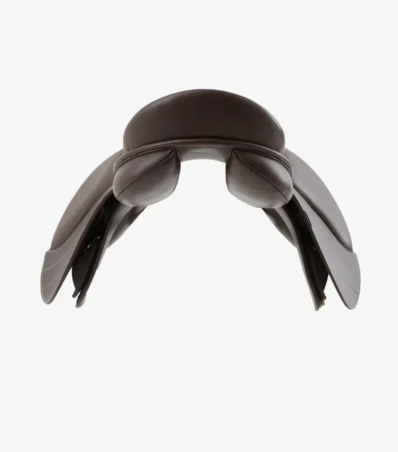 Premier Equine 15.75 Medium Foxhill Pony Synthetic General Purpose Jump Saddle in Brown-3