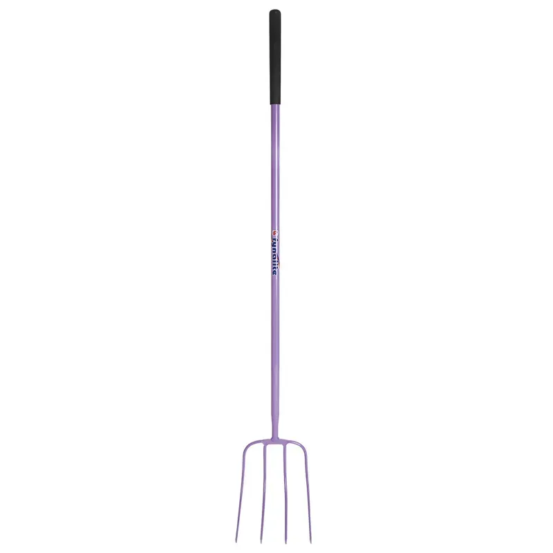 Fyna-Lite Manure Fork - - D Handle 4PDPURP Purple 4 prong