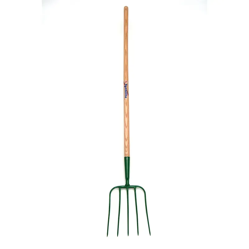 Fyna-Lite Ash Handle Manure Fork - - D Handle 5PWD 5 prong