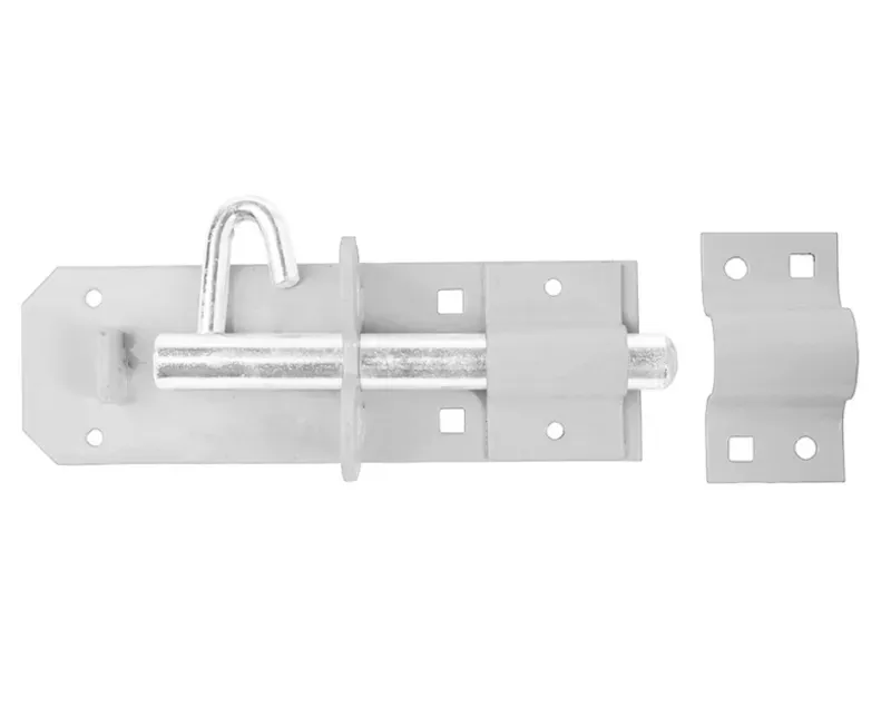 Perry Equestrian Heavy Brenton Padlock Bolts in Galvanised/Silver