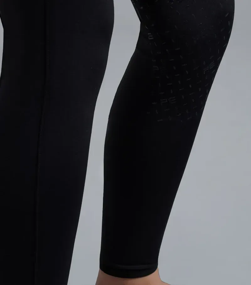 Premier Equine Girls Concerto Riding Tights in Jet Black-5