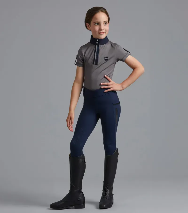 Premier Equine Girls Concerto Riding Tights in Orkney Navy