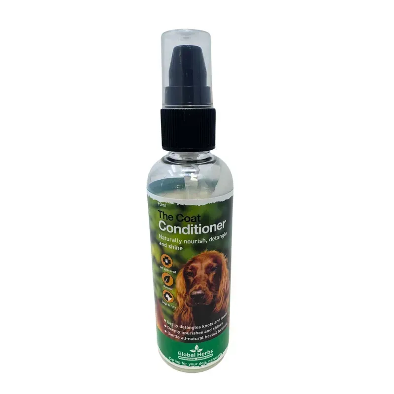 Global Herbs 90 ml Canine The Coat Conditioner in Green