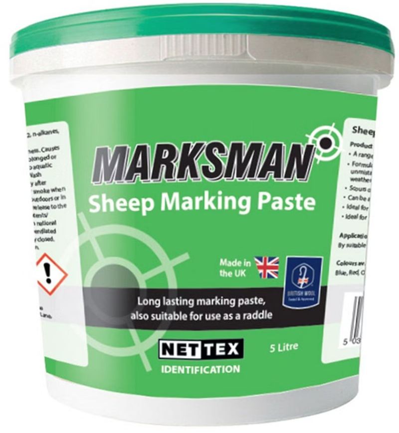 Nettex Marksman 4x5-litre Sheep Marking Paste in Green
