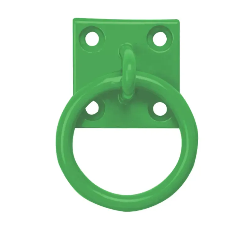 Perry Equestrian Chain Ring on Plate in Green