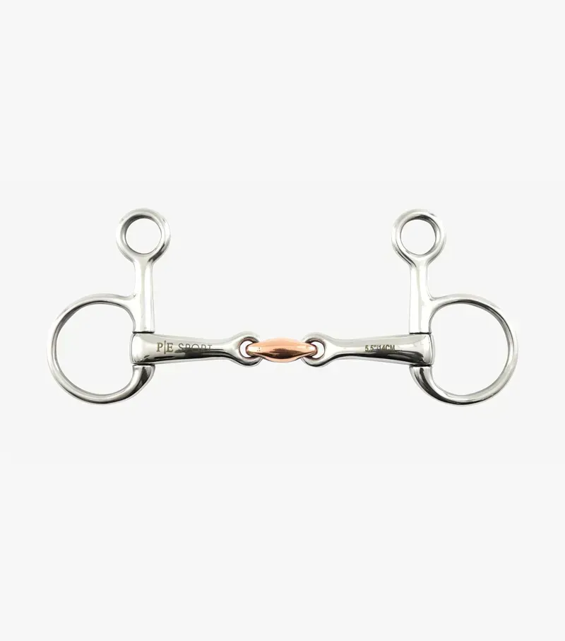 Premier Equine Hanging Cheek With Copper Lozenge in Silver