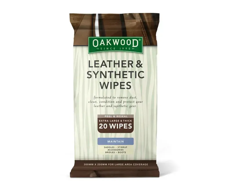 Oakwood Leather and Synthetic Wipes - 20-pack