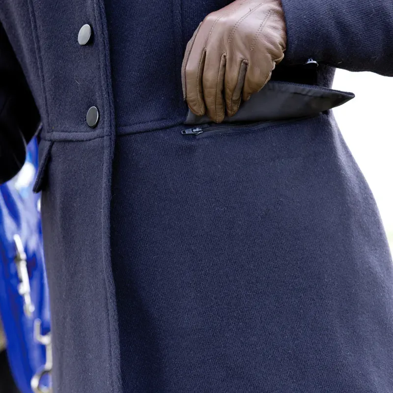 Equetech Maids Hunt Wool Frock Coat in Navy-4