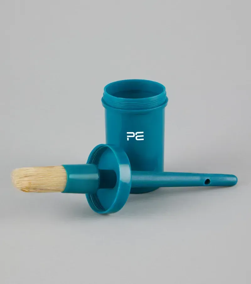 Premier Equine Hoof Oil Brush With Bottle in Med Blue