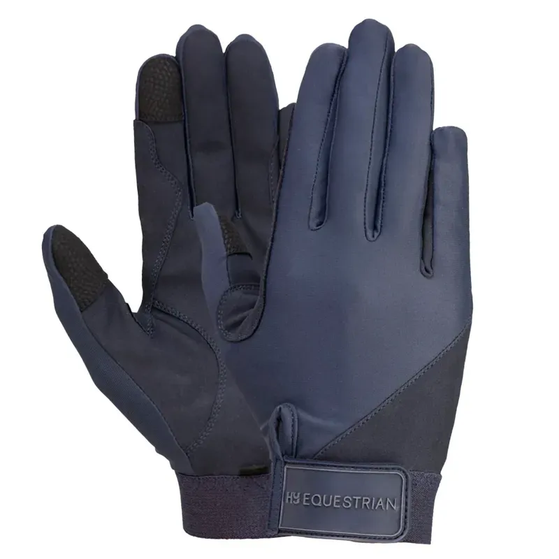 Hy Equestrian Children's Absolute Fit Glove - - Navy child