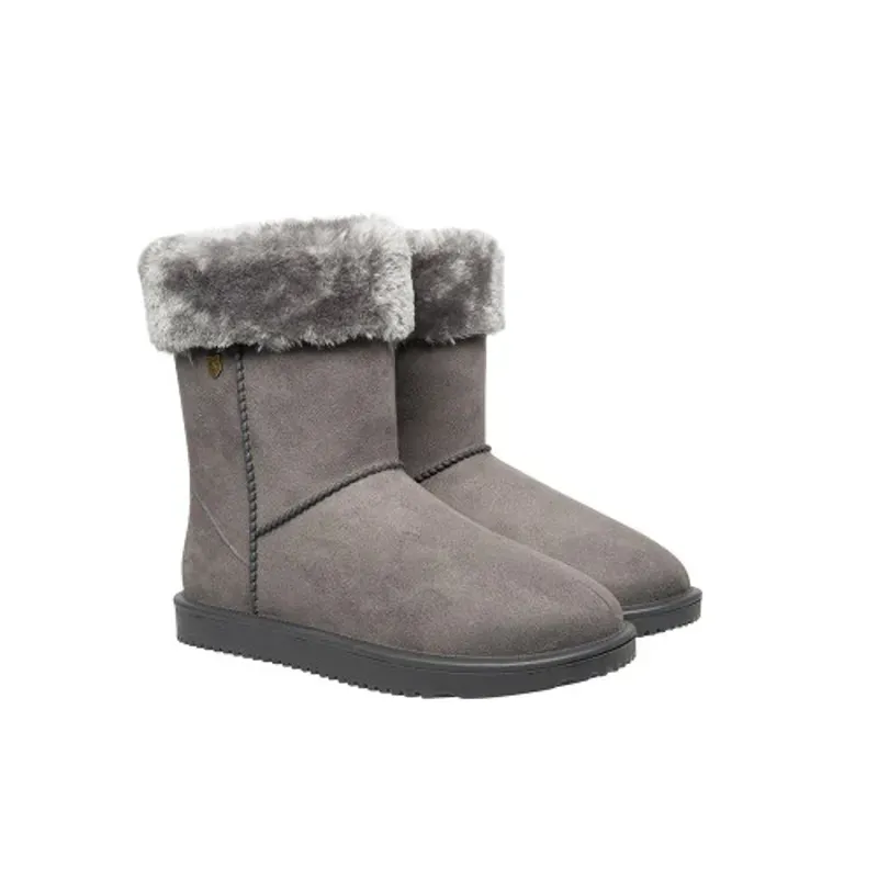 Hy Equestrian Childs Chisworth Waterproof Fleece Boot With Faux Fur in Grey