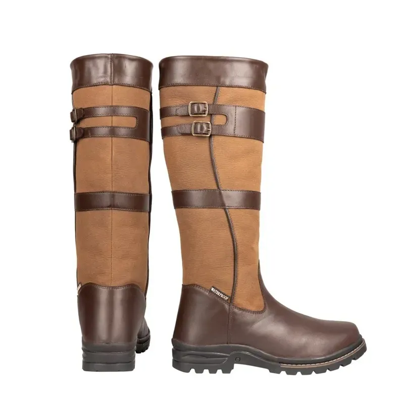 Hy Equestrian Edale Long Country Boot in Brown