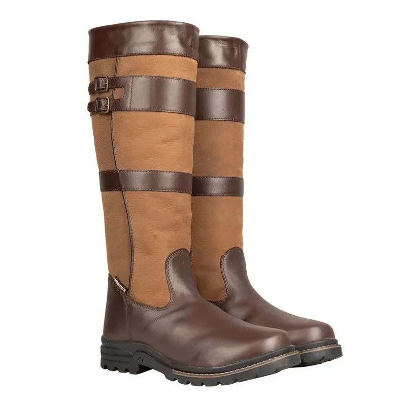 Hy Equestrian Edale Long Country Boot in Brown-1