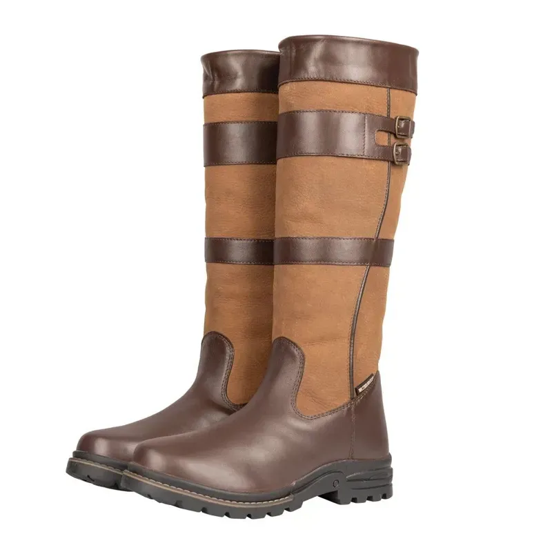 Hy Equestrian Edale Long Country Boot in Brown-2