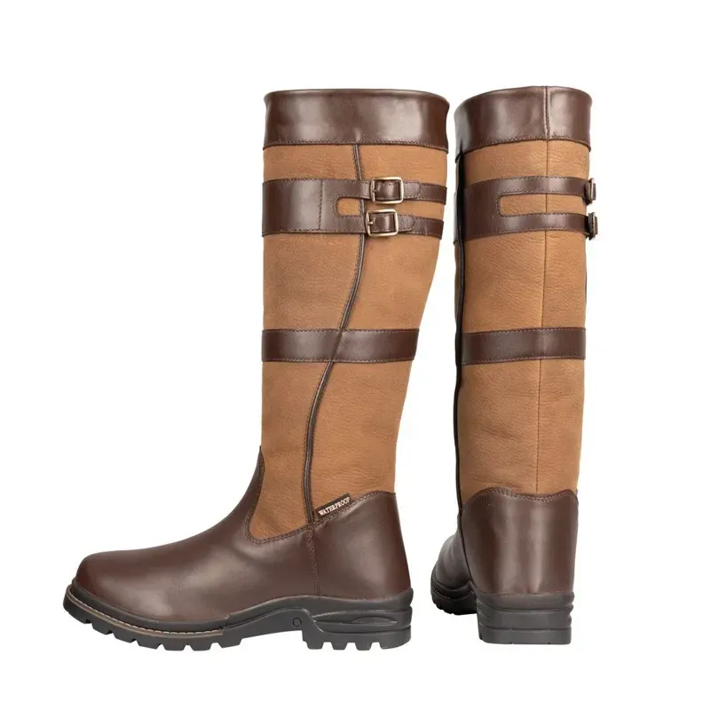 Hy Equestrian Edale Long Country Boot in Brown-3
