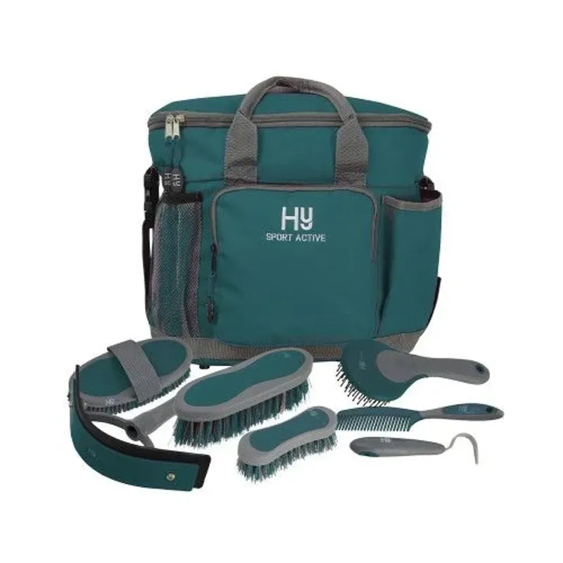 Hy Equestrian Hy Sport Active Complete Grooming Bag in Alpine Green