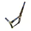 Hy Equestrian Polo Leather Head Collar in Navy/Fossil