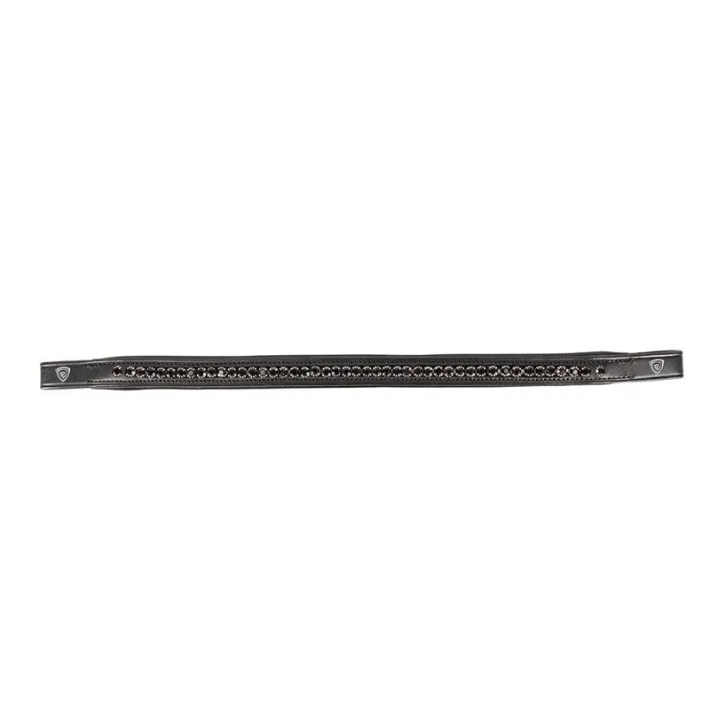 Hy Equestrian ProPresicce Signature Classic Diamante Browband with Silver Diamantes in Black