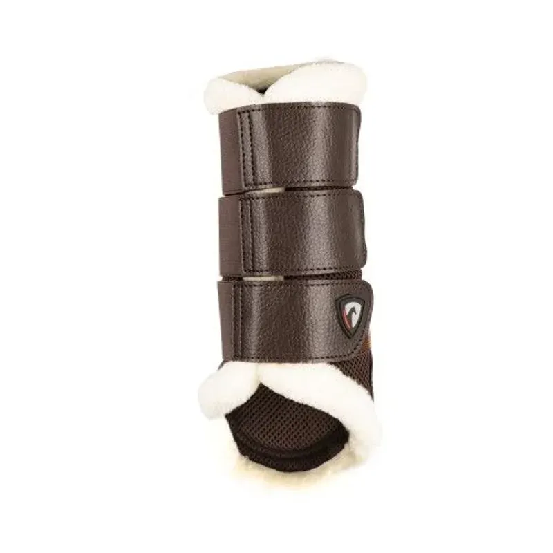 Hy Equestrian ProReaction Performance Air Mesh Brushing Boots in Brown-1
