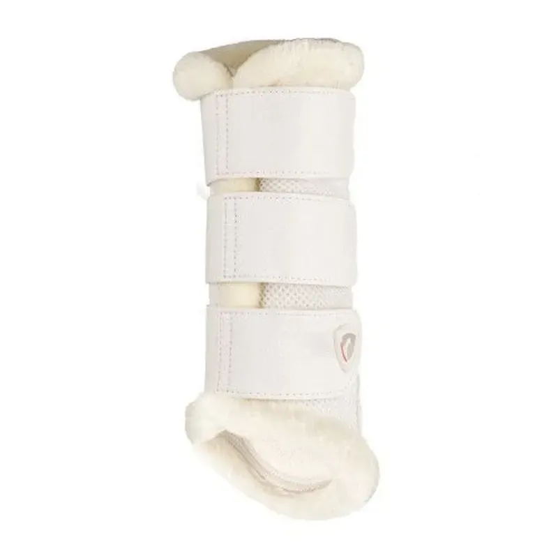Hy Equestrian ProReaction Performance Air Mesh Brushing Boots in White-1