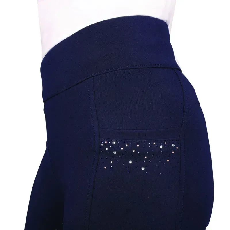 Hy Equestrian Roka Regal Riding Tights in Navy-2