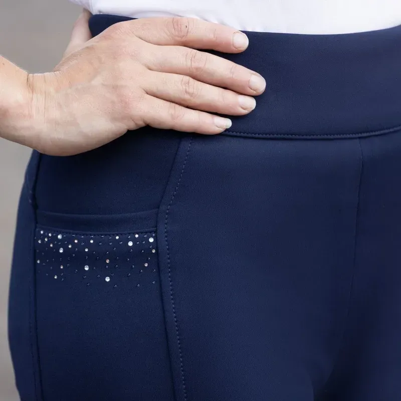 Hy Equestrian Roka Regal Riding Tights in Navy-3