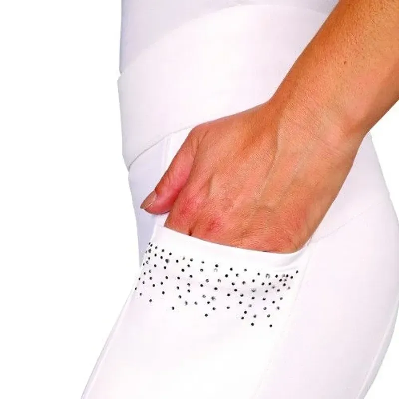 Hy Equestrian Roka Regal Riding Tights in White