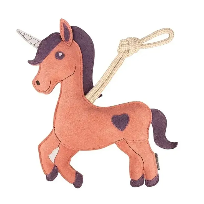 Hy Equestrian Glimmer the Unicorn Stable Toy in Brown