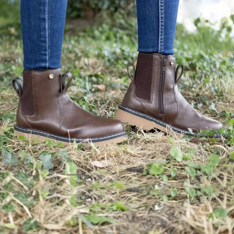 Hy Equestrian Childs Staden Chelsea Boot in Brown-3