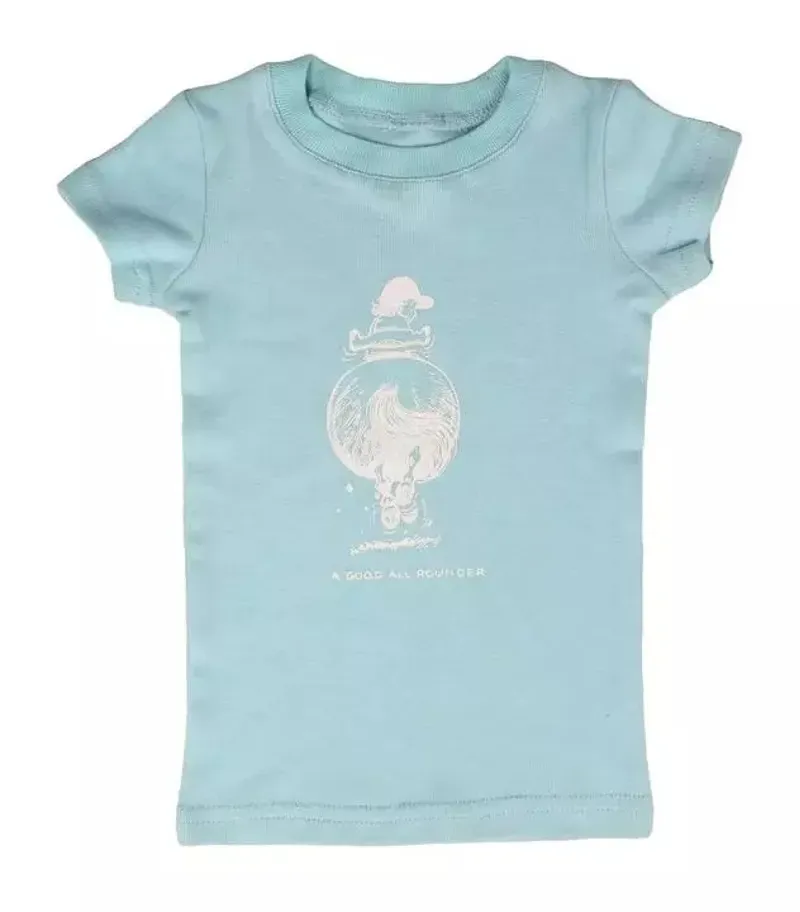 Hy Equestrian Thelwell Mini Tots T-Shirt in Baby Blue