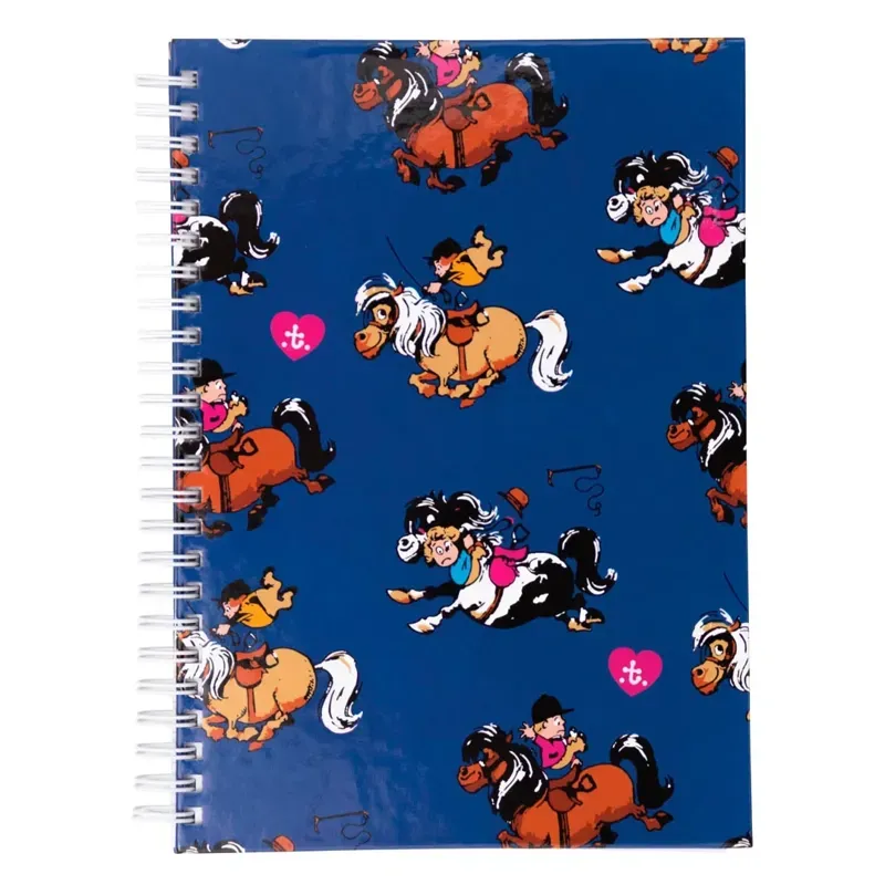 Hy Equestrian Thelwell Collection Race Notebook in Cobalt Blue/Magenta