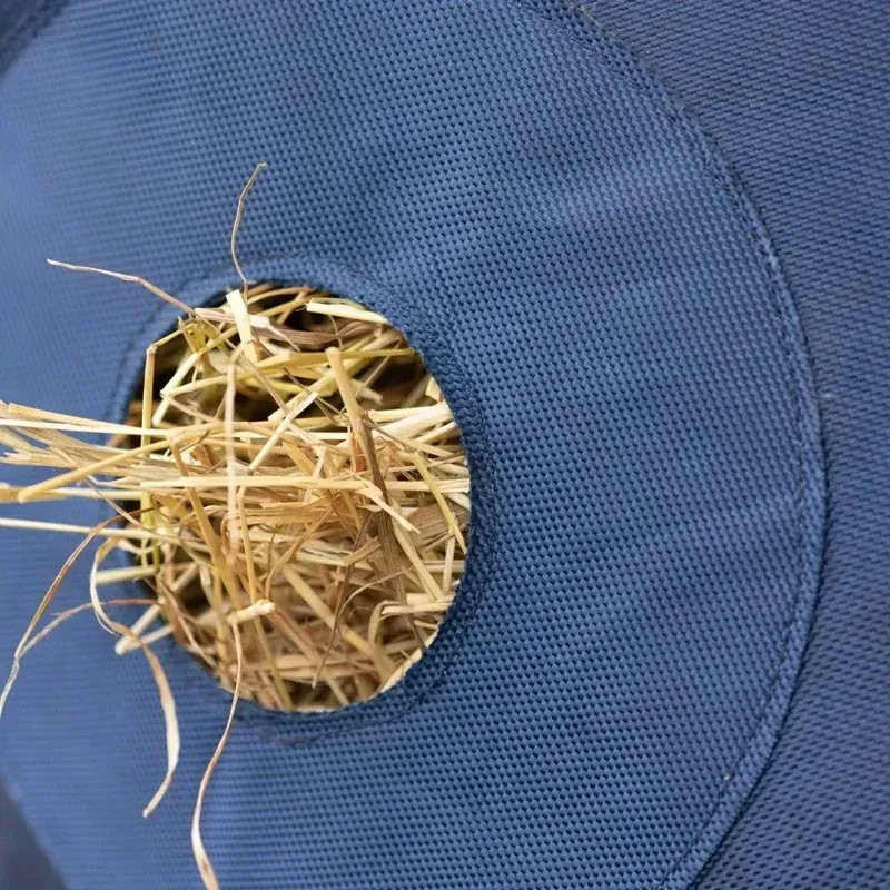 Hy Equestrian Slow Flow Play Hay Bag in Navy-3