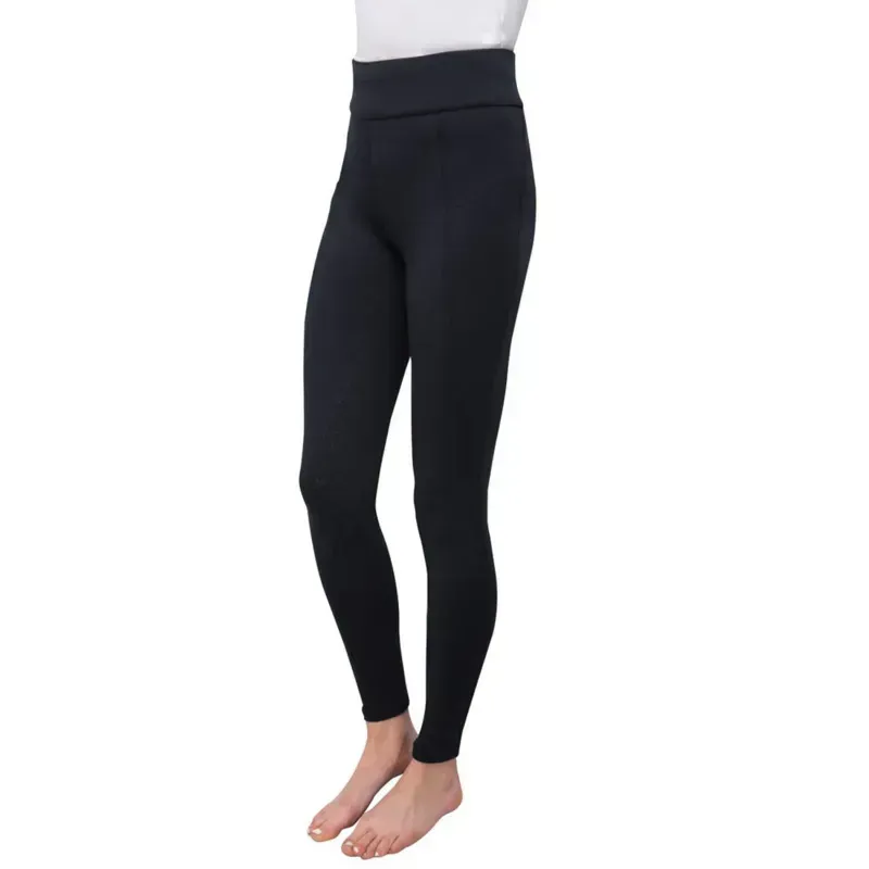 Hy Equestrian Melton Riding Tights in Black