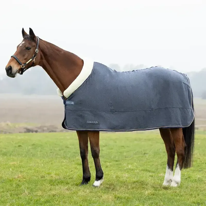 Hy Equestrian StormX Empra Polar Fleece Rug in Black