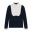 Equetech Junior Elite Long Sleeved Show Shirt in Navy/White