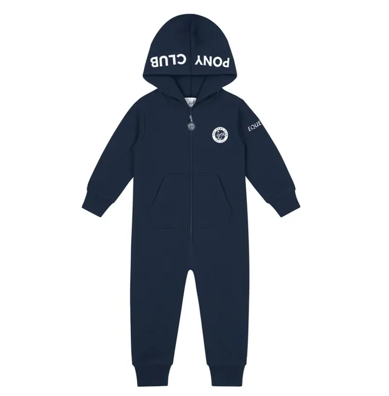 Equetech Junior Official Pony Club Jersey All-In-One Jumpsuit in Navy