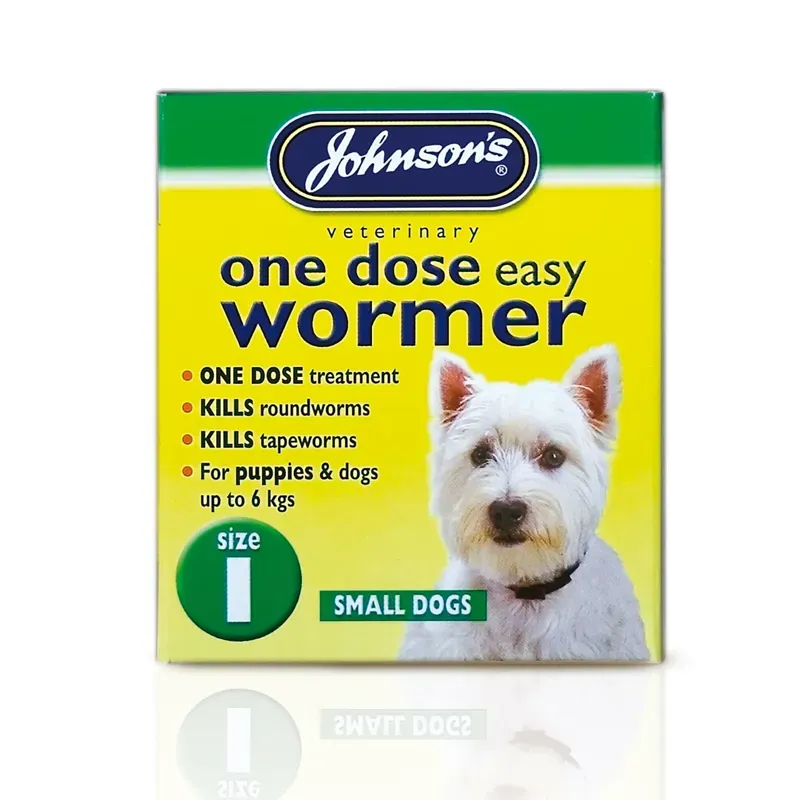 Johnson's Veterinary One Dose Easy Wormer for Size One Dogs