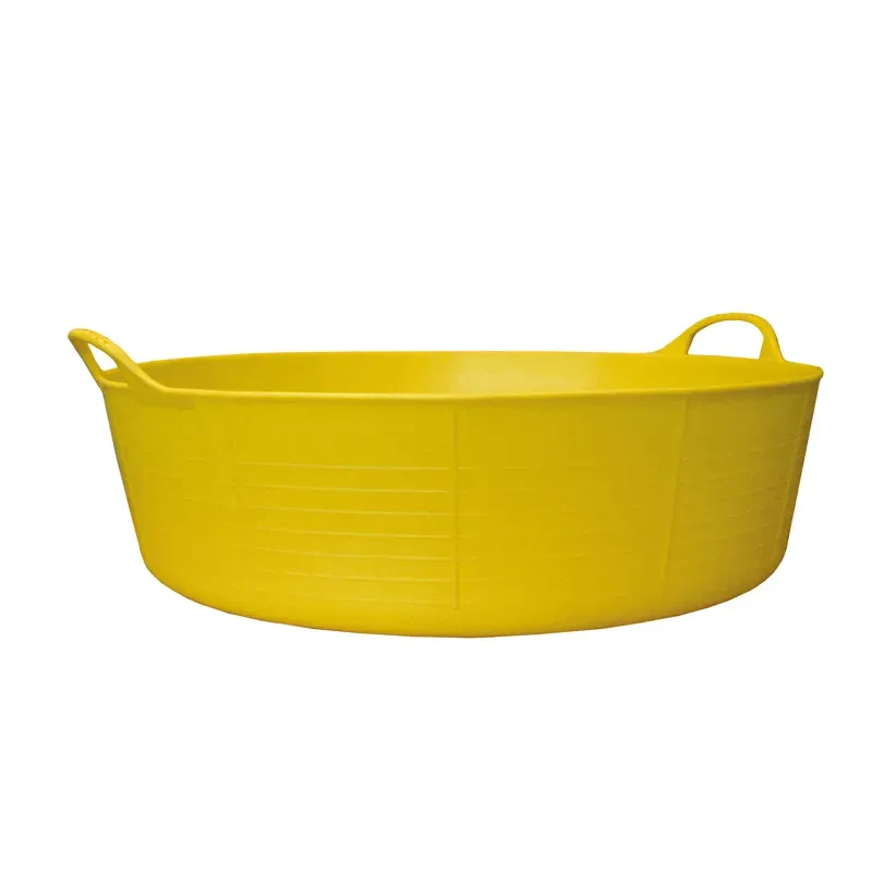 Faulks and Cox Red Gorilla Large Shallow Tubtrug in Yellow