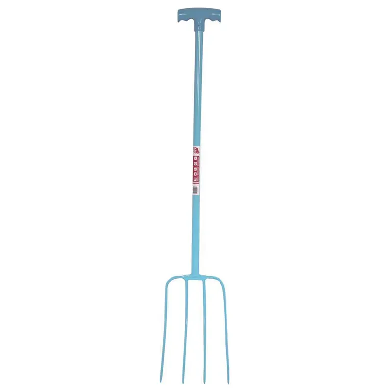 Faulks and Cox Red Gorilla 4 Prong T-Grip Tubular Manure Fork