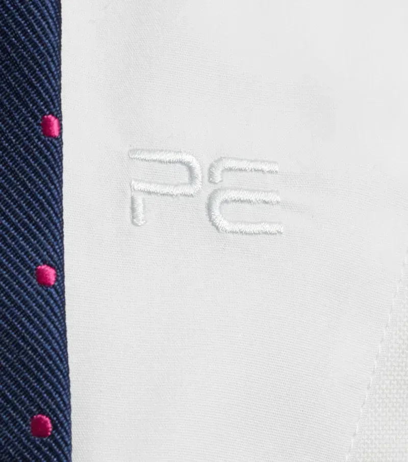 Premier Equine Girls Luciana Short Sleeve Show Shirt in White-4