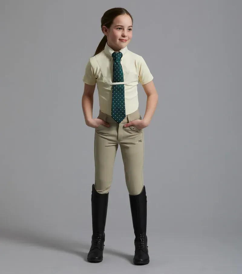Luciana Girls Short Sleeve Show Shirt / Vanilla-5