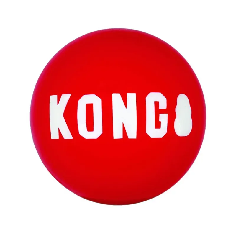 Kong Signature Medium X 2 Pack Balls in Red