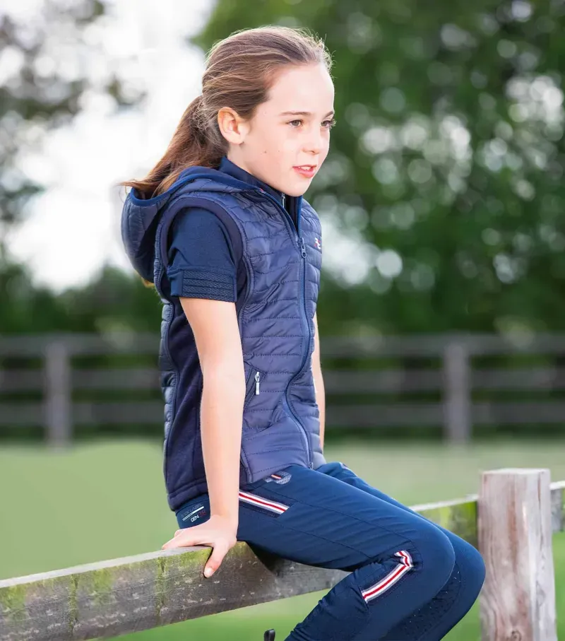 Mini Lamera Girl's Hybrid Riding Gilet / Navy-1