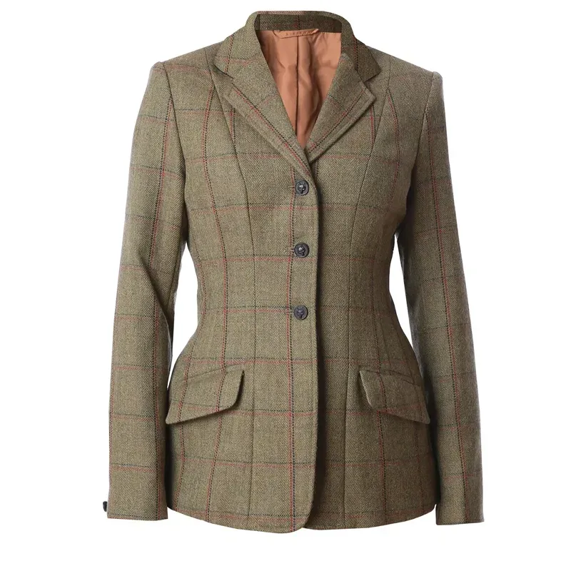 Equetech Launton Classic Tweed Riding Jacket in Launton Green