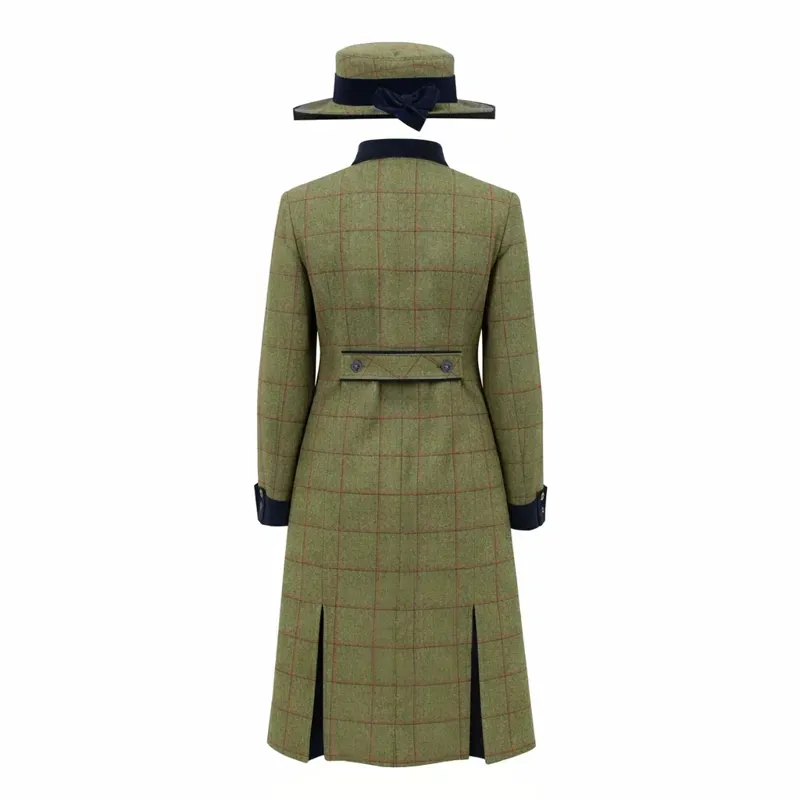 Equetech Ladies Launton Tweed Leader Jacket / Dress + Hat in Launton Green-1